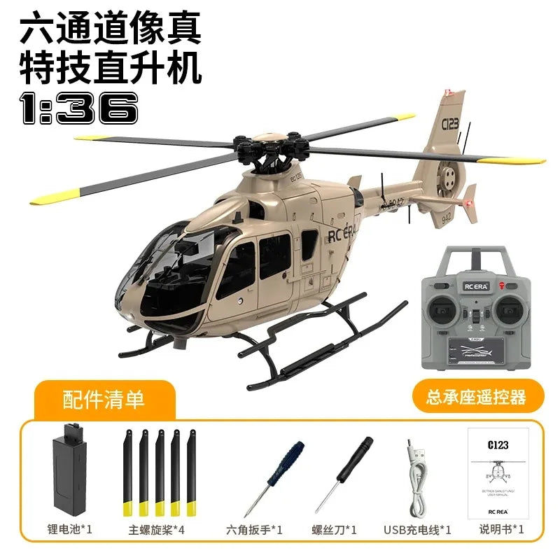 Rc Helicopter Plane Remote Control Aircraft Airplane Men's Children's Toy Radio Flying Wireless Professional RC ERA C123 Heli