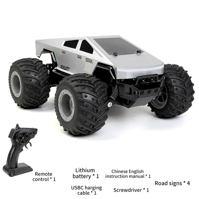 RC Truck Off-Road Big Wheel High Speed Electric Vehicle Toys RC Car Amphibious Remote Control Cars Pickup Racing For Kids Gifts