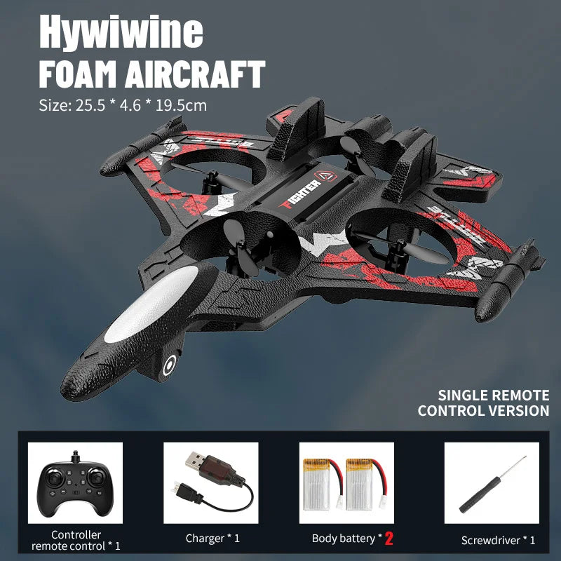 RC Airplane 2.4G EPP Foam Remote Control Plane Drone Kid-Friendly Hobby Fighter Jet Glider Toy for Boys Girls Birthday Gift