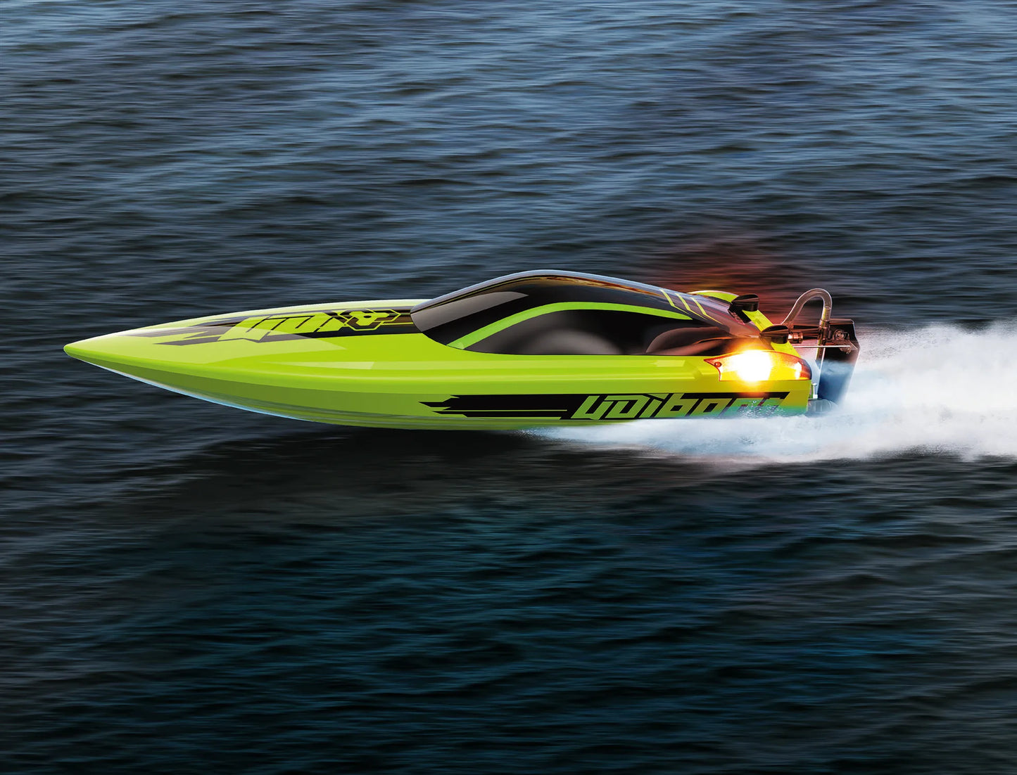 22.8Inches UDI R/C UDI018 Large RC Speed Boat 2.4G 4WD 40-45km/h Remote Control Brushless Watercraft for Hobby Adult