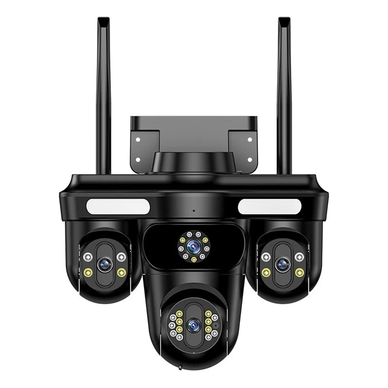 Intelligent Surveillance Camera Auto Tracking Three Screen Three Lens 12MP HD WIFI IP Camera IP66 Waterproof CCTV Security Cam