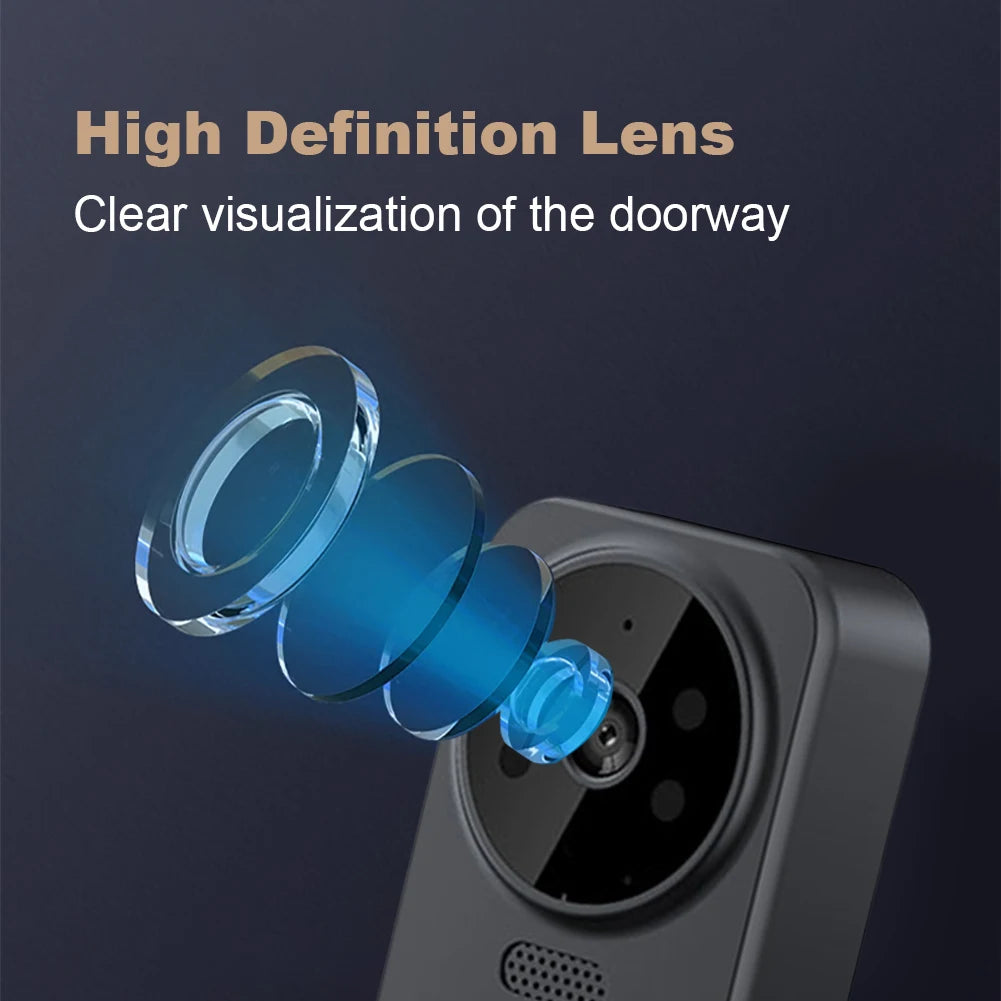 Home Digital Viewer IR Night Vision Digital Door Viewer 2.4G WiFi Automatic Sensing Video Intercom Door Cameras Two-Way Intercom