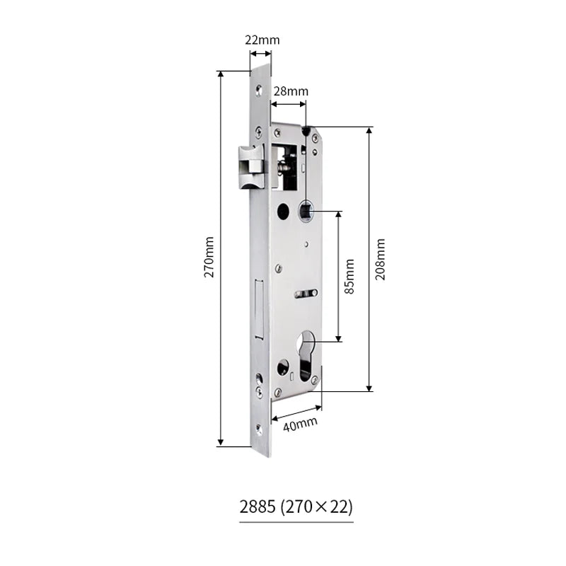 Mortise for Smart Door Lock for Wooden door/Aluminum door