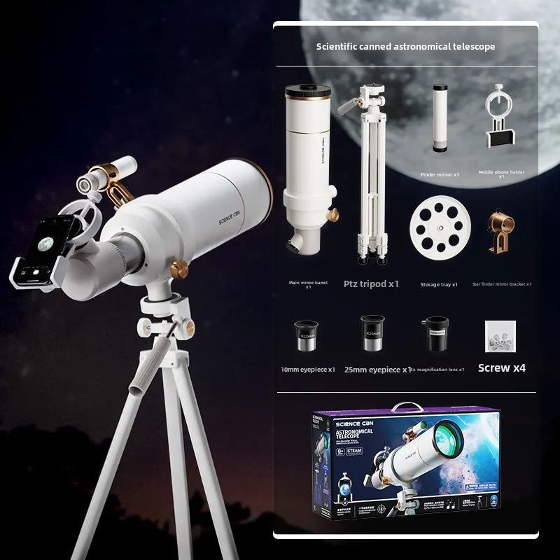 Entry Level Astronomical Telescope for Children Boys with High Magnification and Clear Vision for Star Watching