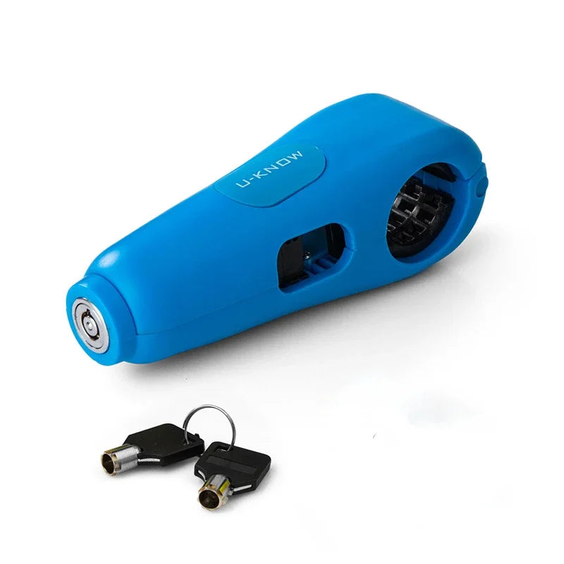 100DB Alarms Sound Motorcycle Handlebar Lock Scooter Electric Vehicle Bicycle Safe Anti-theft Accelerator Brake Lock Padlocks