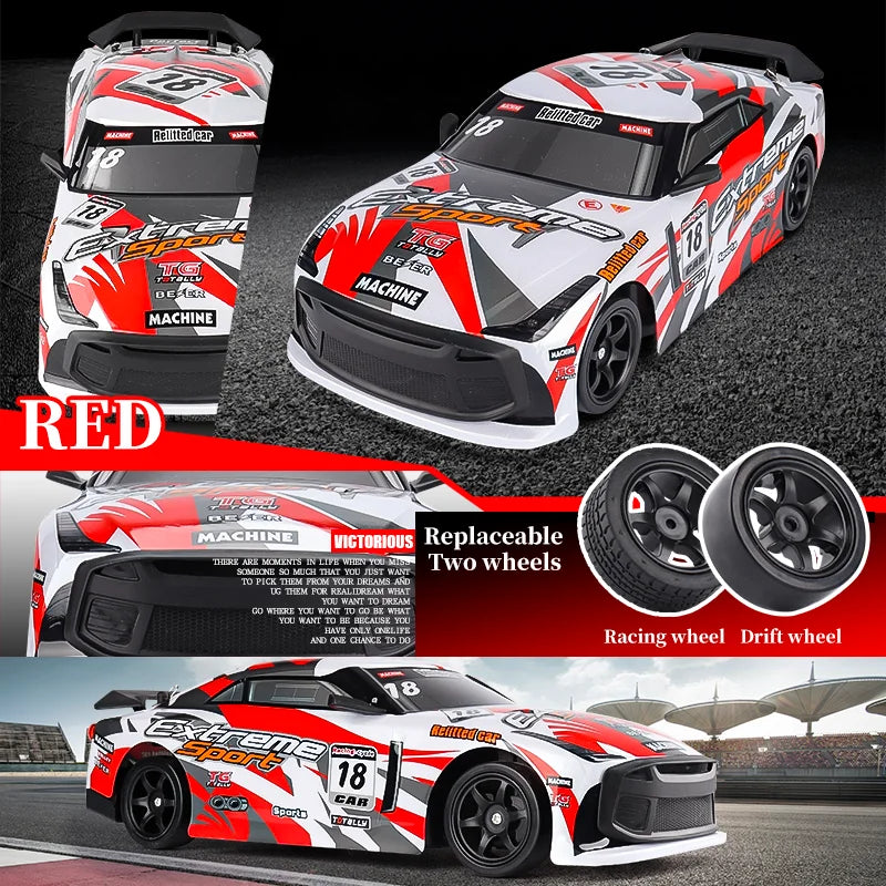 2025 New Remote Control Car Drift Racing 1:16 Off-Road Vehicle 2.4GHz Radio High-Speed Drive Racing LED Light Climbing Kids Toys
