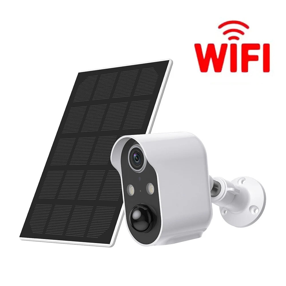 5MP WiFi Camera Security Protection Built In Battery/Solar Outdoor PIR Motion Detection Smart CCTV Video Surveillance Camcorder