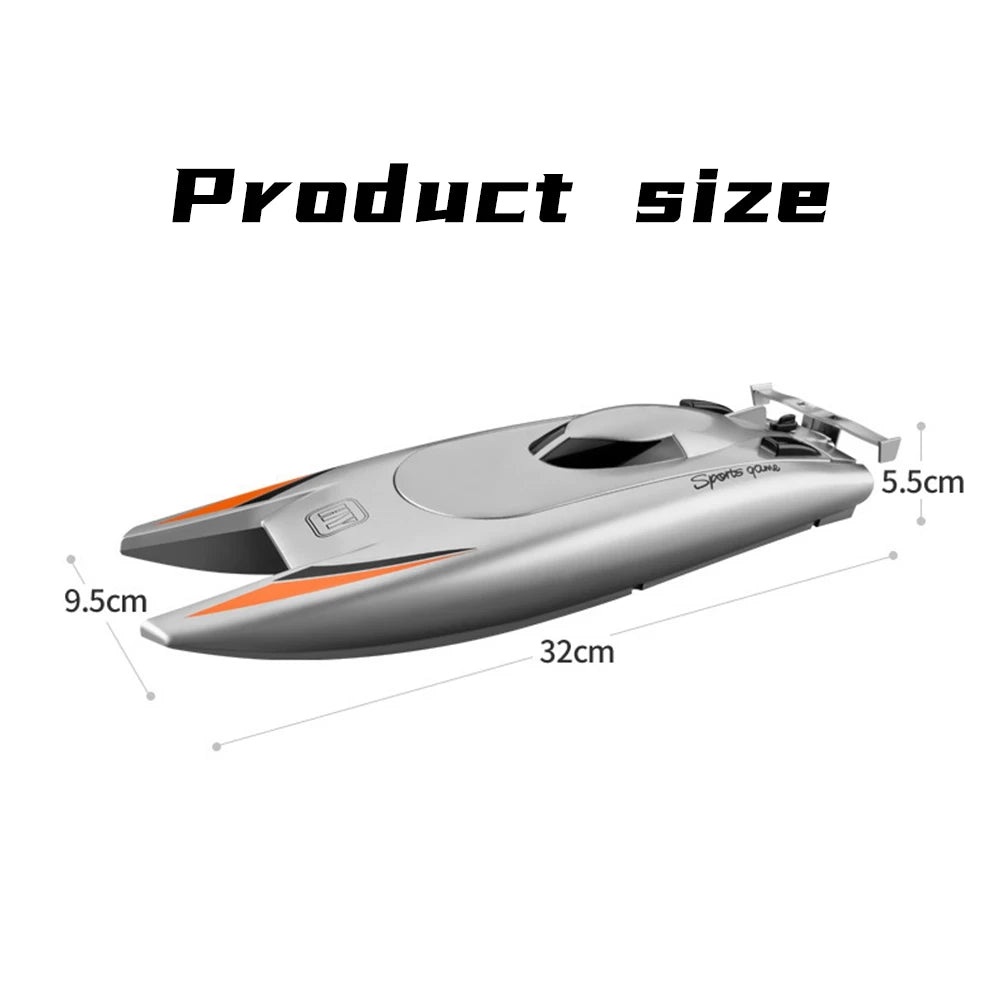 RC Racing Boat For Adults - 2.4 Ghz RC Boat High Speed Electronic Remote Control Boat For Kids Durable Easy Install Blackb87b