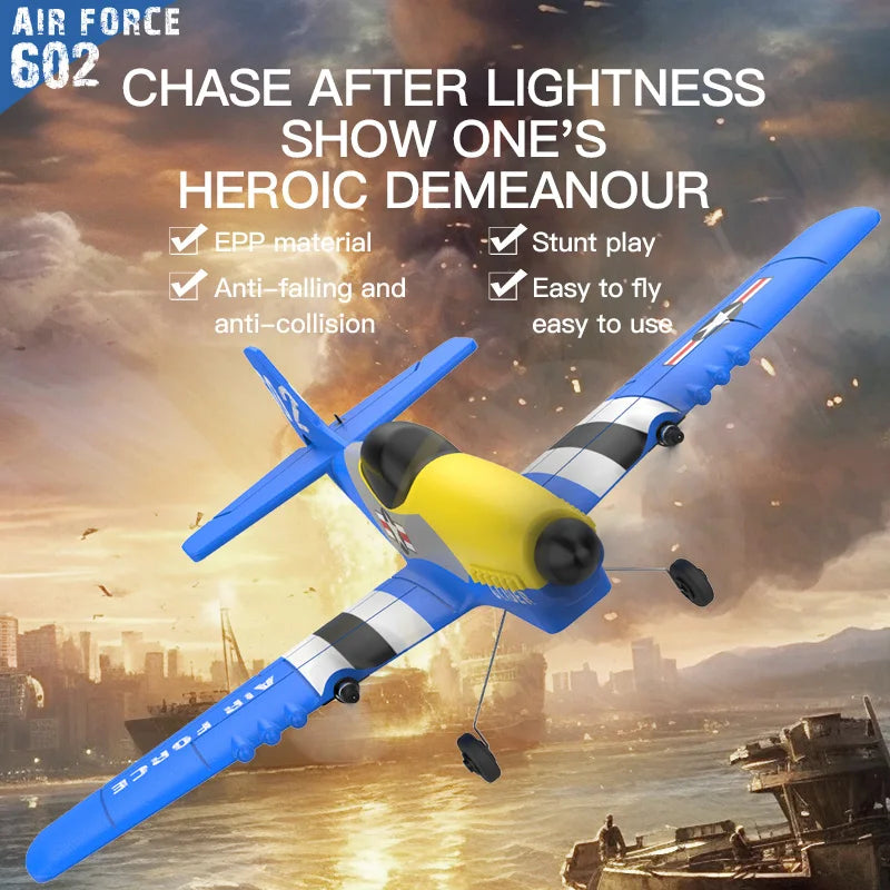 KF602 RC Plane 2.4GHz Radio Control Glider Foam Fighter Jet Professional Model Aircraft Outdoor Toys for Children Boys Gifts