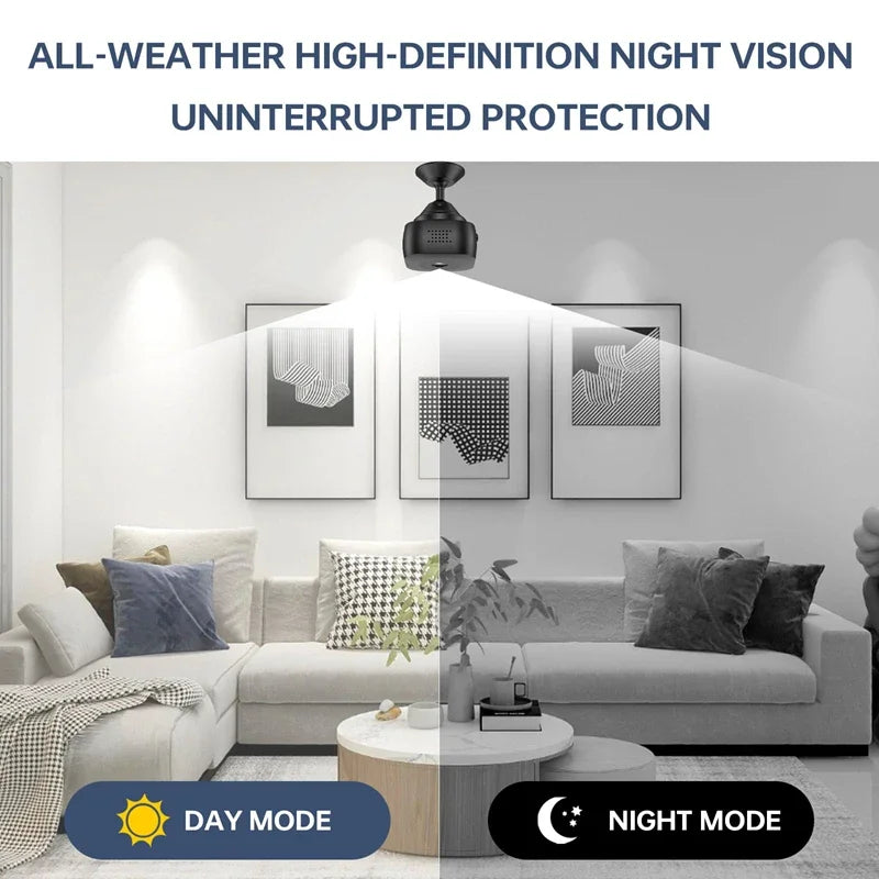 4K Mini Security Camera Full Color Night Vision High Definition WiFi Monitor Waterproof Motion Detect Surveillance New 2025
