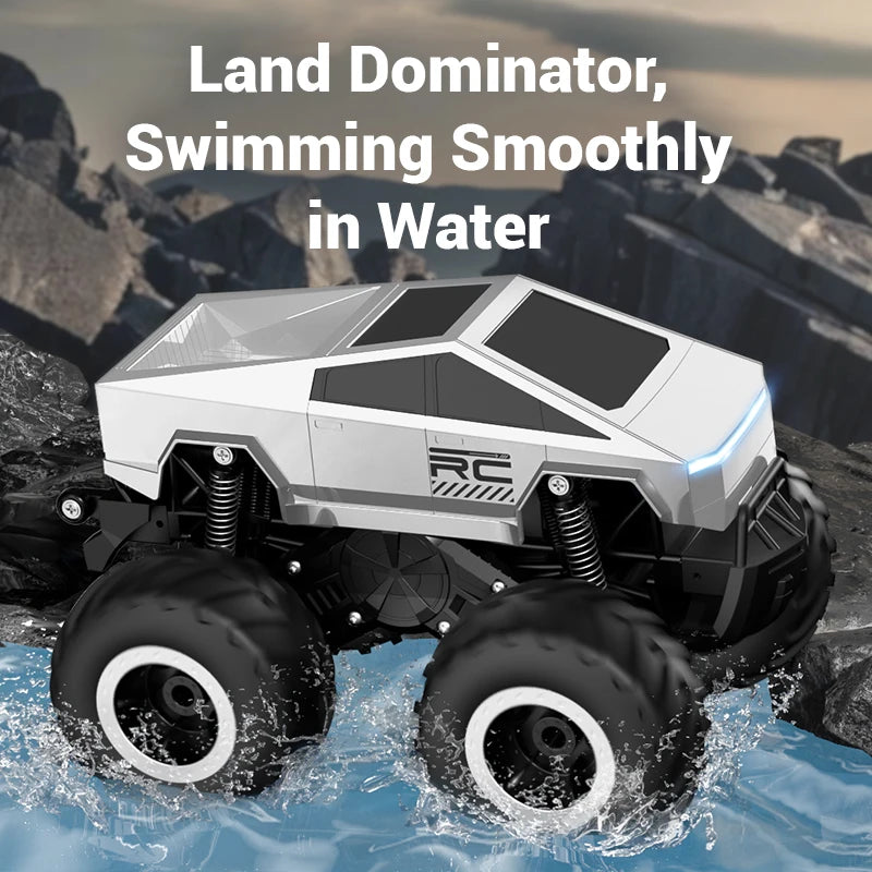RC Car Amphibious Remote Control Cars Pickup Racing RC Truck Off-Road Big Wheel High Speed Electric Vehicle Toys For Kids Gift
