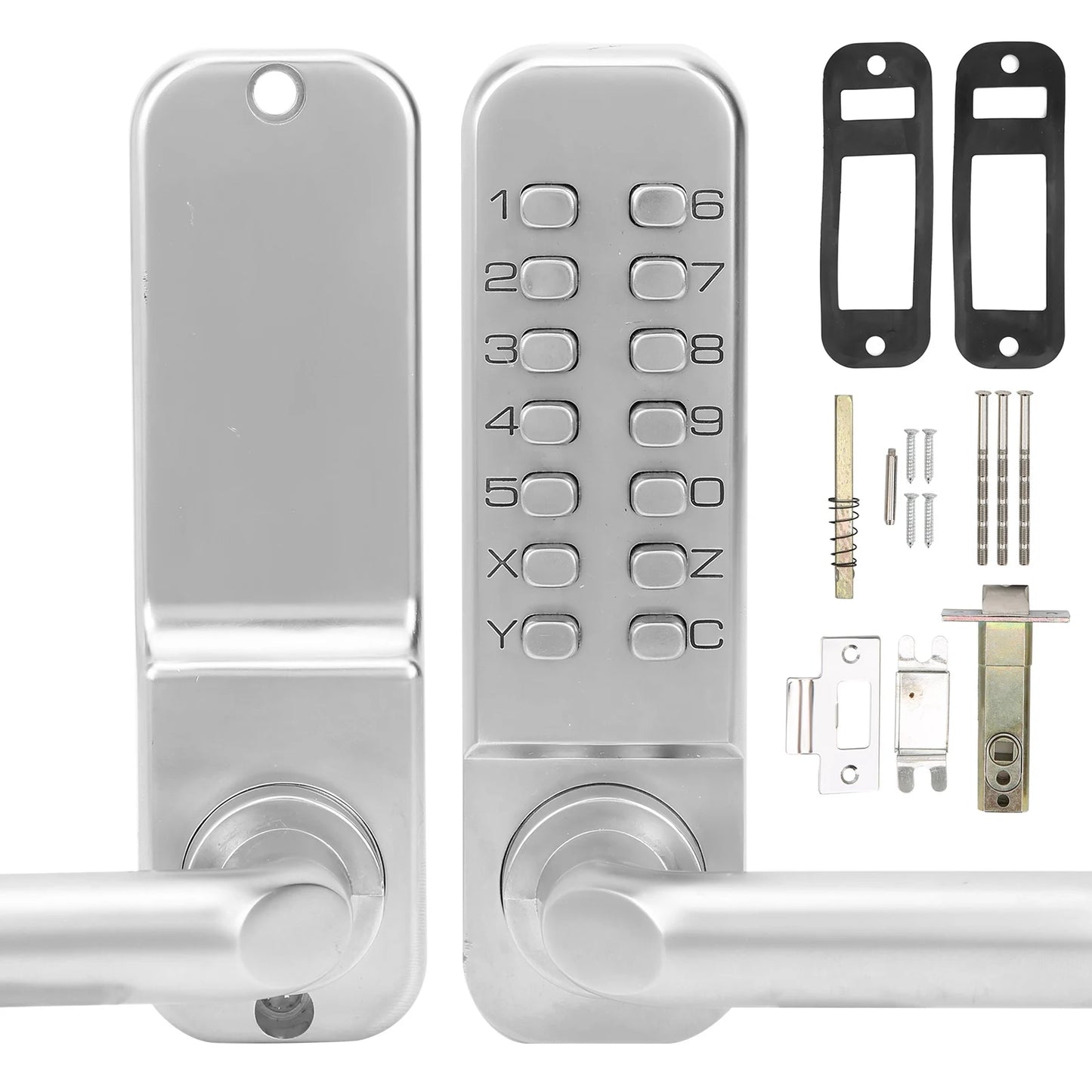 High Security Smart Power Mechanical Door Lock Digital Password Entry Non‑Power Anti‑Theft Safety Home Apartment Safety Access
