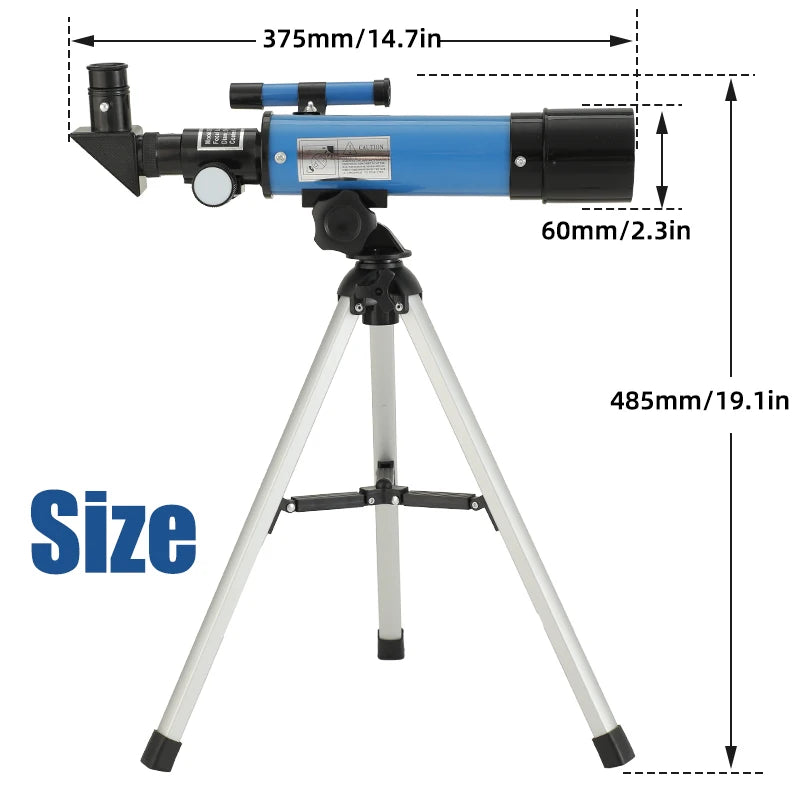 Zoom F36050 astronomical telescope, large aperture, high definition, high magnification, for observing the moon and stars