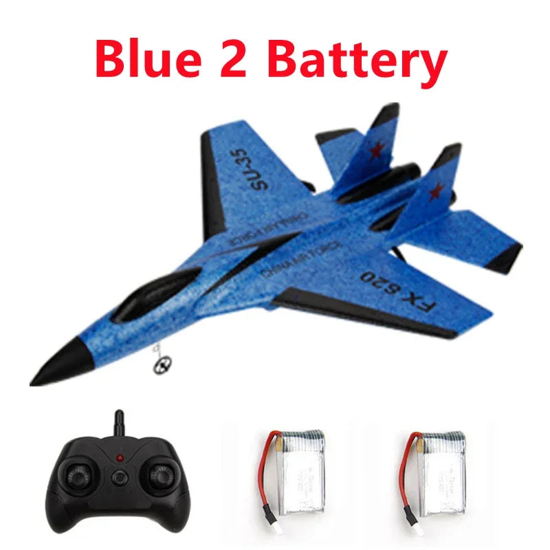 RC Remote SU-35 FX-620 Radio Control Airplane 2.4G Remote Control Fighter Plane Glider Airplane EPP Foam Model Toys Kids Gift