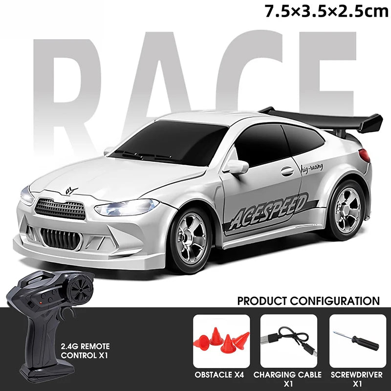 Competition Race Car 4WD Remote Control Car High Speed Four Wheel Drive Radio Controlled Mini Racing Car Model Boy Toy Gift
