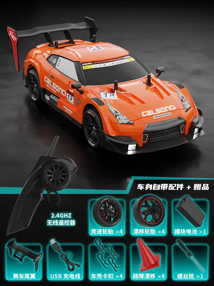 GTR 2.4G Drift Racing Car with,4WD Championship Off-Road Radio Remote Control Vehicle,Electronic Hobby Toy for Kids