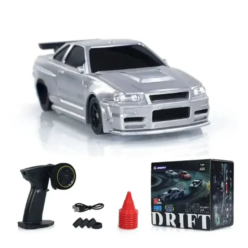 2.4G RC Drift Car 1:43 4WD Remote Control Car High Speed Four Wheel Drive Radio Controlled Mini Racing Car Model Boys Toys Gifts