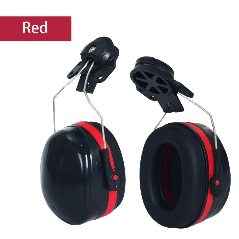 New Anti-noise On-Helmet Earmuffs Ear Protector For Safety Helmet Cap Use Factory Construction Work Safety Hearing Protection
