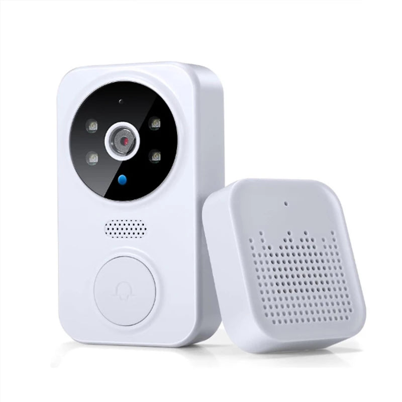 WiFi Video Doorbell Smart Home Door Bell Night Vision Wireless Visual Intercom Doorbell Two-Way Audio Visual Doorbell Monitoring