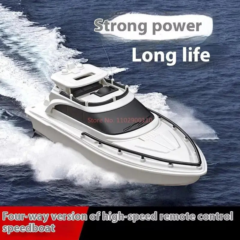 Remote Control Boats Can Be Launched To Simulate High-Speed Speedboats Electric Steamboats Children Boys Water Park Toys Outdoor
