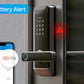 Smart Door Lock, TMEZON Keyless Entry  Fingerprint Door Lock with Keypad Digital Door Lock with Handle for Home, Remote/Card