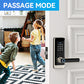 Smart Door Lock, TMEZON Keyless Entry  Fingerprint Door Lock with Keypad Digital Door Lock with Handle for Home, Remote/Card