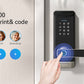 Smart Door Lock, TMEZON Keyless Entry  Fingerprint Door Lock with Keypad Digital Door Lock with Handle for Home, Remote/Card