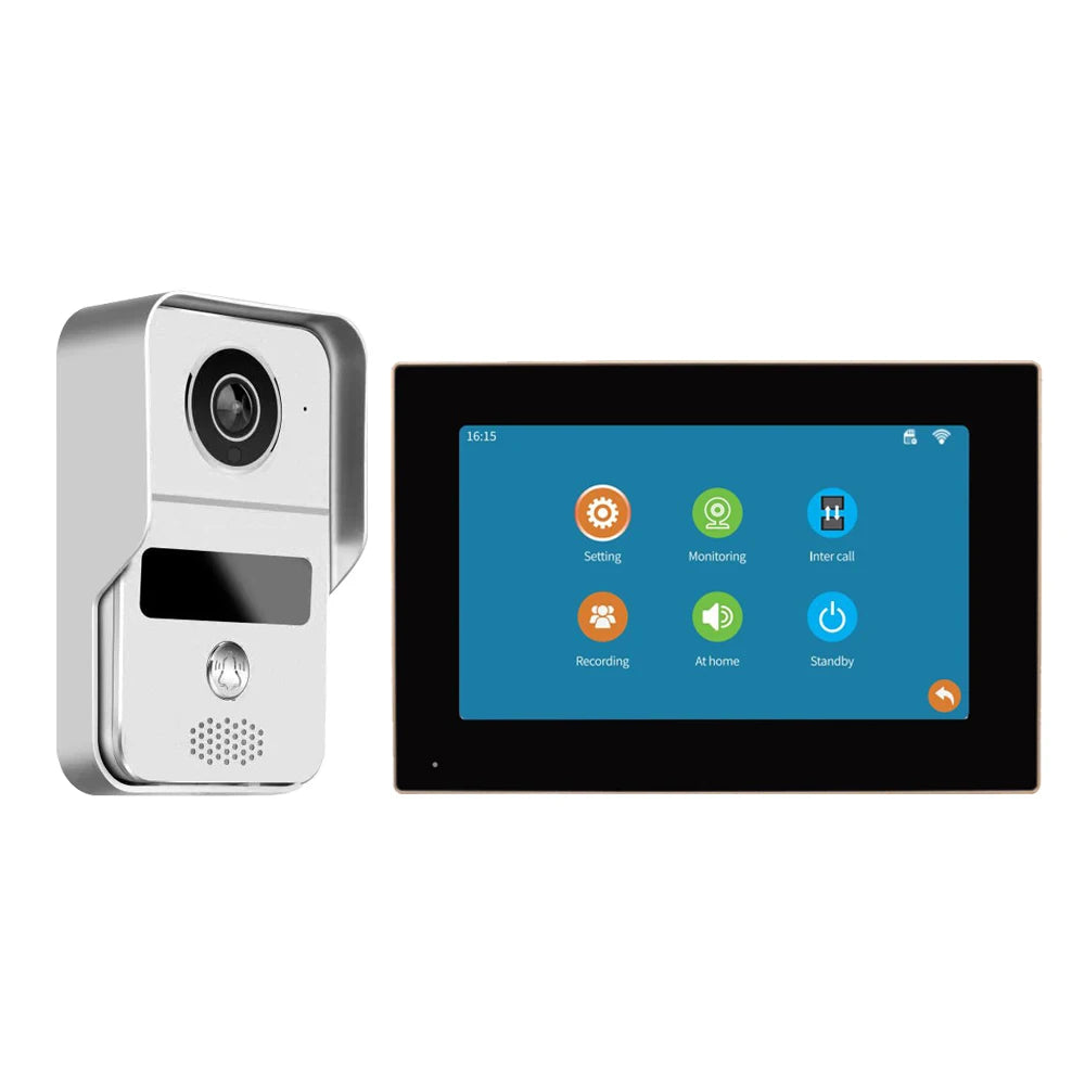 7 Inch Tuya Video Doorbell WiFi Outdoor Door Bell Waterproof IP65 Intercom Smart Home  Door Phone Camera