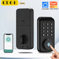 CDOK DS02 Tuya Smart Fingerprint Deadbolt Lock with Latch/Door Sensor Auto Lock Key/Password/ Tuya Smartlife APP Unlock