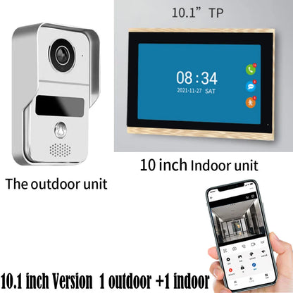 7 Inch Tuya Video Doorbell WiFi Outdoor Door Bell Waterproof IP65 Intercom Smart Home  Door Phone Camera