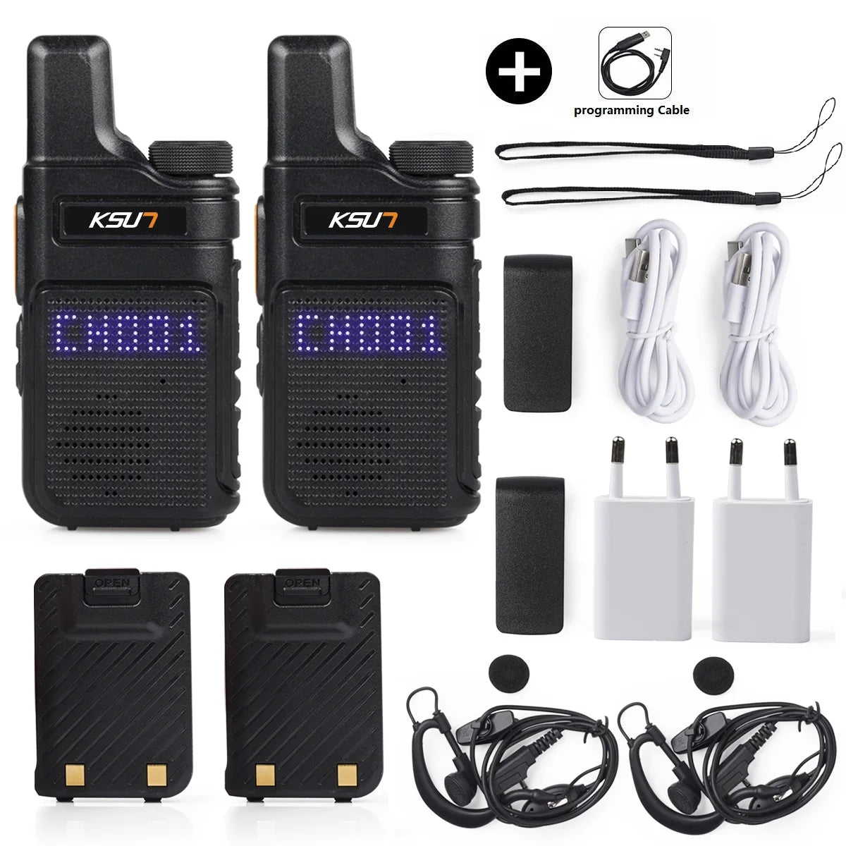 Walkie Talkie Portable Mini Communication Radio Profesional PMR 446  Talkie Walkies Two Way Radio Transceiver KSUN M6 Quality