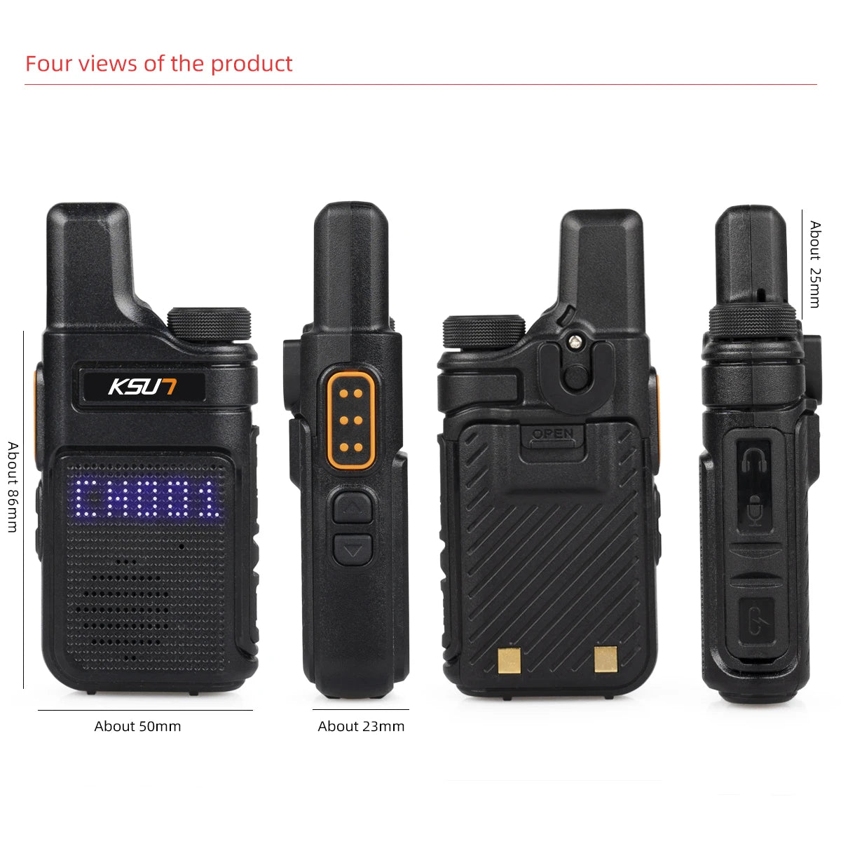 Walkie Talkie Portable Mini Communication Radio Profesional PMR 446  Talkie Walkies Two Way Radio Transceiver KSUN M6 Quality