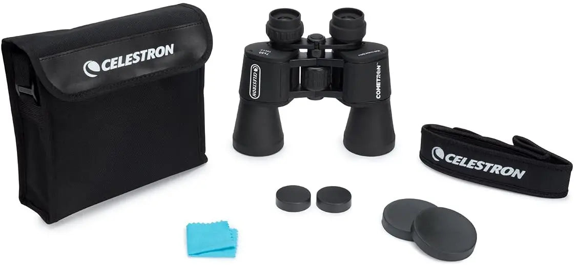 Celestron - 7x50 Bincoulars - Beginner Astronomy Binoculars - Large 50mm Objective Lenses - Wide Field of View 7x Magnification