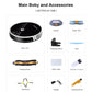 LIECTROUX/LILIN C30B Robot Vacuum Cleaner 6000Pa Suction, Map navigation with Memory,Wifi APP,Electric Water Tank,Wet Mop