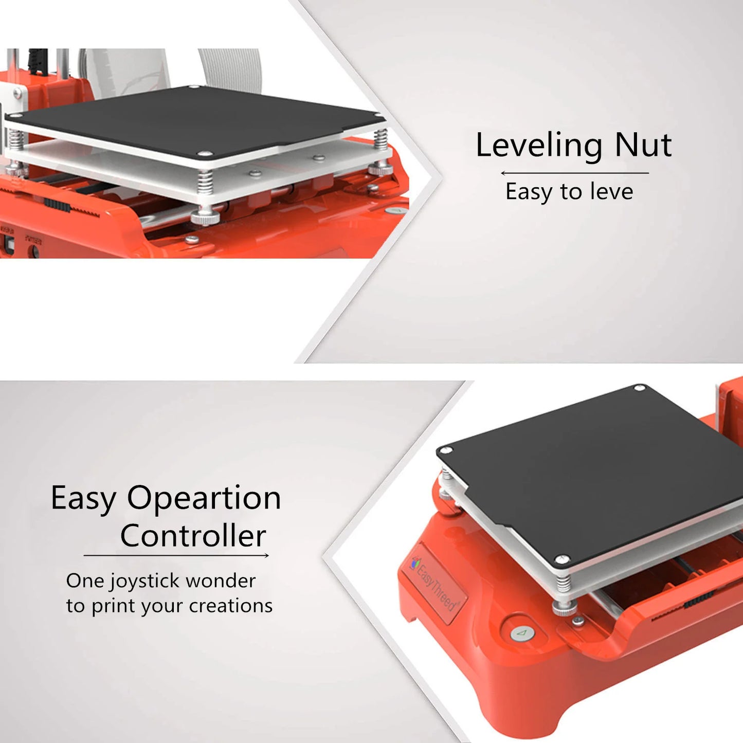 K7 Supper Mini Desktop Small 3D Printer 10*10*10cm No Heated Bed One-Key Printing with TF Card 3D Printe Machine Gift EasyThreed