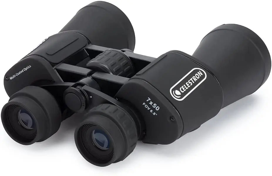 Celestron - 7x50 Bincoulars - Beginner Astronomy Binoculars - Large 50mm Objective Lenses - Wide Field of View 7x Magnification