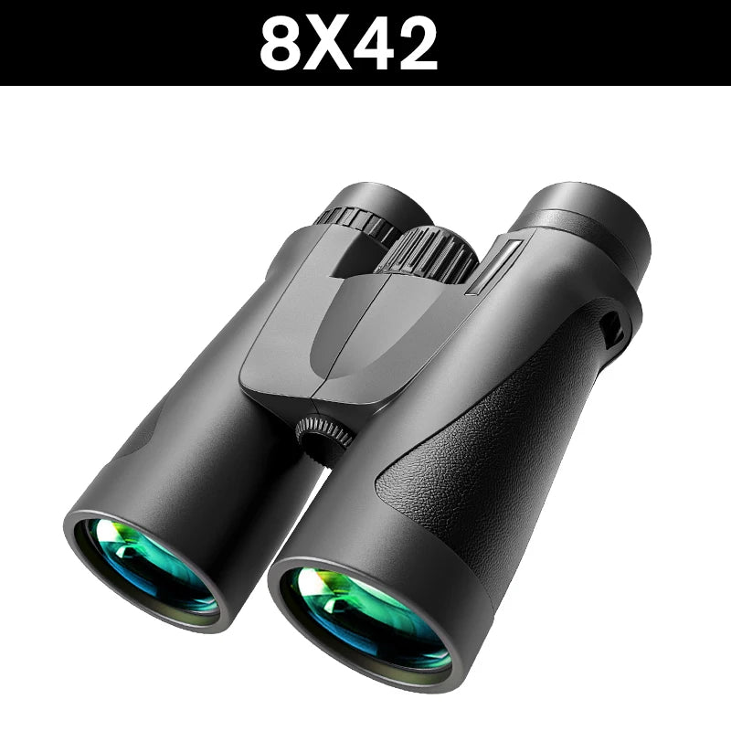 8X42 10x42 12X42 Binoculars Hunting and Tourism BAK4 Prism FMC HD Professional Powerful Military Telescope Visible at low light