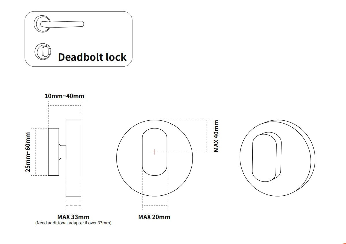 GIMDOW Bluetooth-compatible smart door lock can smart key/password /APP unlock with Tuya smart or smart life APP Electronic Lock