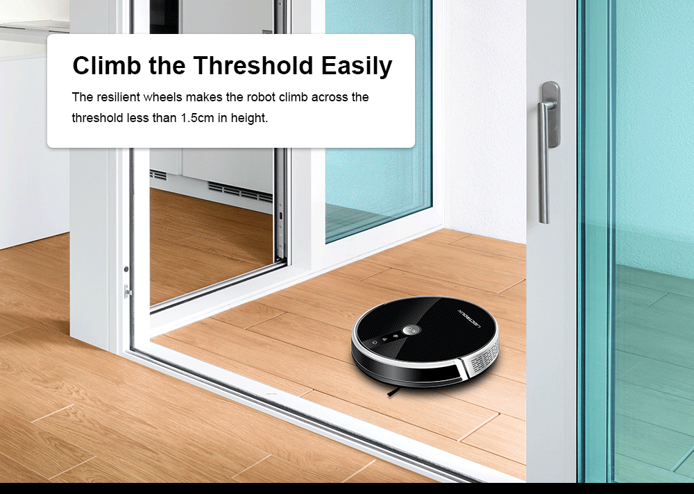 LIECTROUX/LILIN C30B Robot Vacuum Cleaner 6000Pa Suction, Map navigation with Memory,Wifi APP,Electric Water Tank,Wet Mop