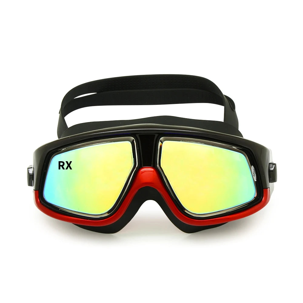 Big Vision Swim Goggles Myopia Hyperopia Water Sports Glasses Farsightedness Near Sighted Mask Anti-fog Earplugs