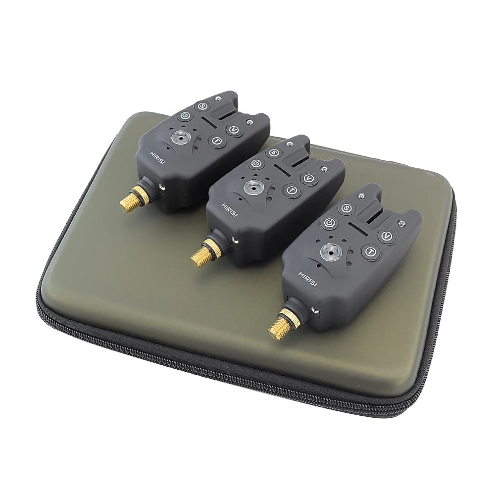 Carp Fishing alarm 3 in Case Fishing Bite Alarm Indicator Carp Fishing Tackle B1101-3