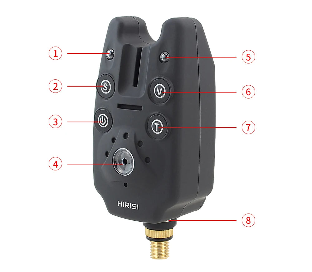 Carp Fishing alarm 3 in Case Fishing Bite Alarm Indicator Carp Fishing Tackle B1101-3