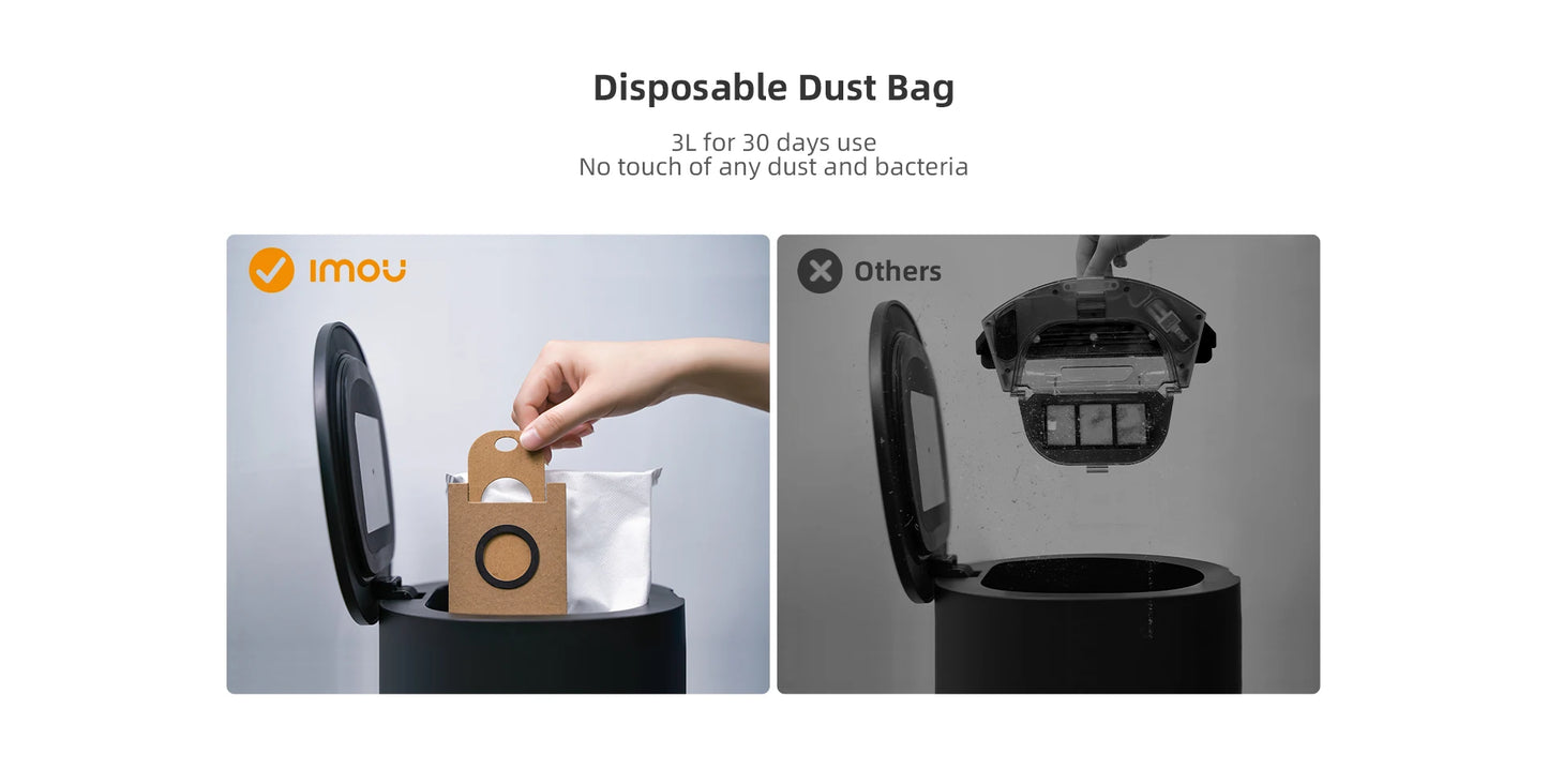 IMOU RV1 Pro Strong Suction Robotic Vacuum Cleaner Robot Self-empty Sweeper Aspirador Friegasuelos Home Appliance