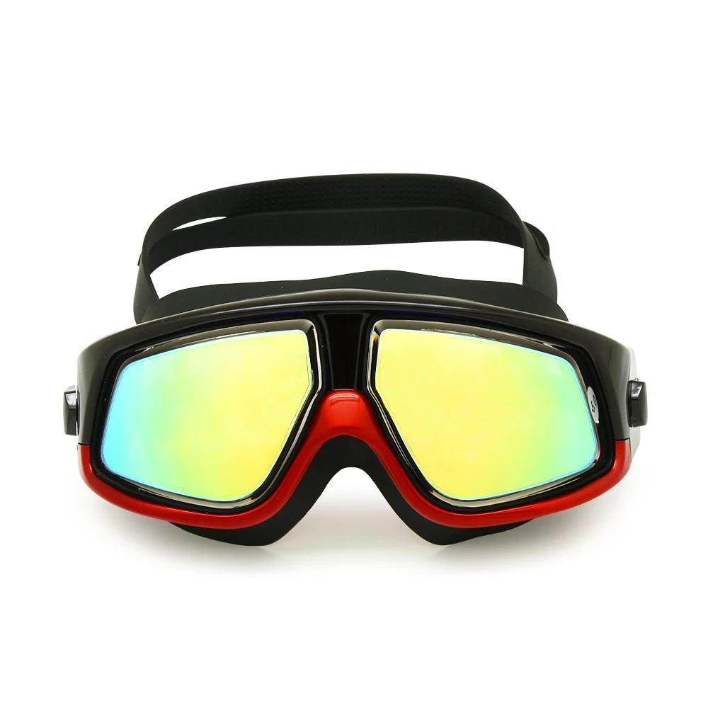 Big Vision Swim Goggles Myopia Hyperopia Water Sports Glasses Farsightedness Near Sighted Mask Anti-fog Earplugs