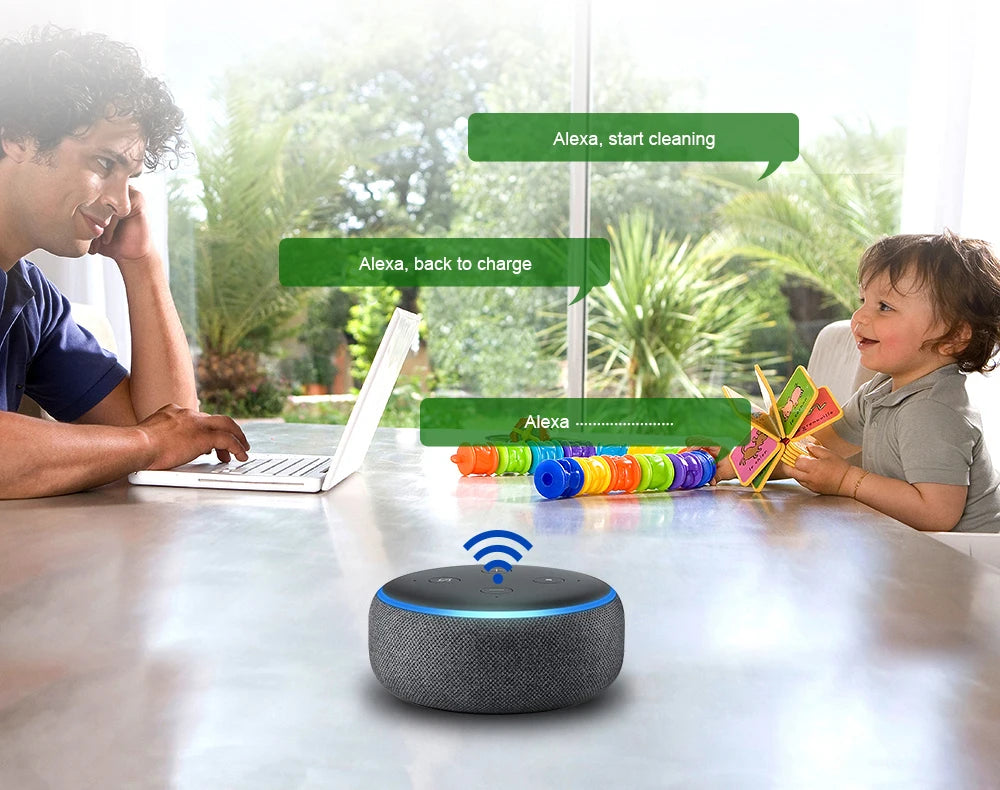 LIECTROUX/LILIN C30B Robot Vacuum Cleaner 6000Pa Suction, Map navigation with Memory,Wifi APP,Electric Water Tank,Wet Mop