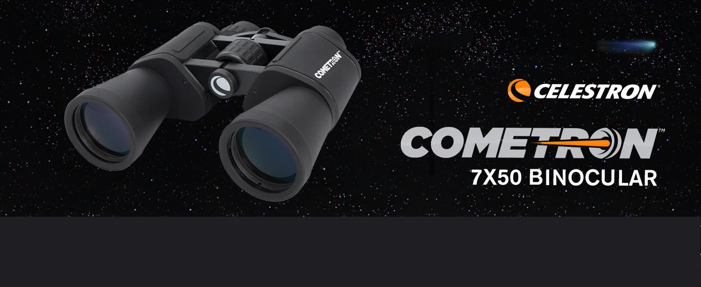 Celestron - 7x50 Bincoulars - Beginner Astronomy Binoculars - Large 50mm Objective Lenses - Wide Field of View 7x Magnification