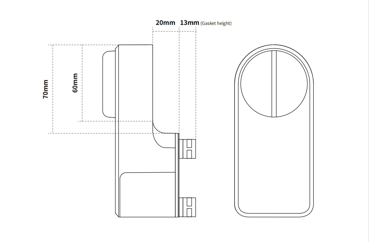 GIMDOW Bluetooth-compatible smart door lock can smart key/password /APP unlock with Tuya smart or smart life APP Electronic Lock