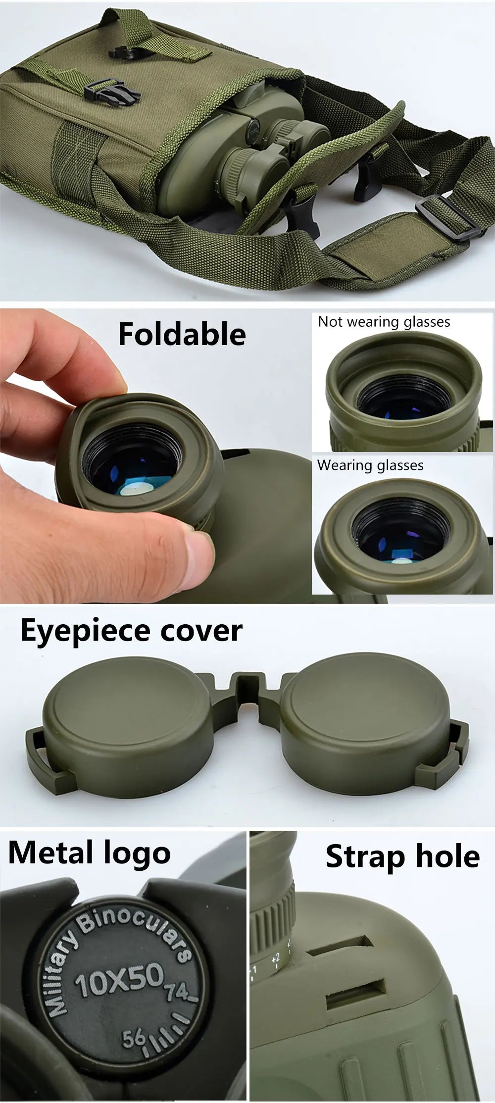 SAGA military binoculars 10X50 8X30 military militar jumelles militaire binoculo low light night vision teleskop Camping Hiking
