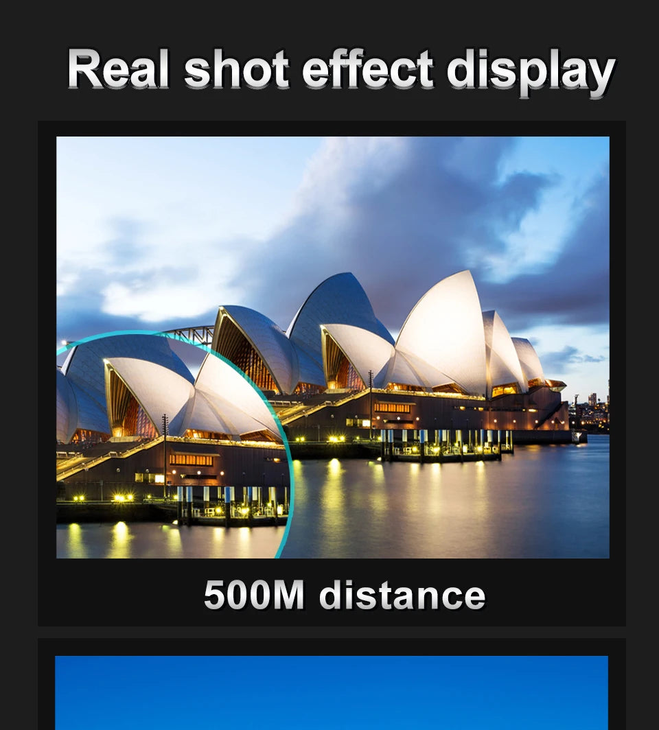 Zoom 10-380X100 Professional Telescope HD Powerful BAK4 Binoculars Low Light Waterproof Long-distance Binoculars For Hunting ﻿