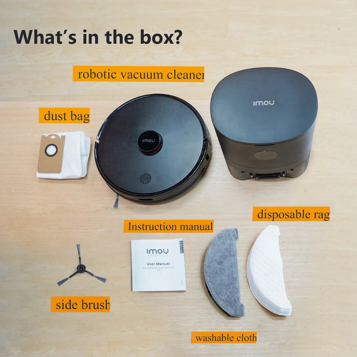 IMOU RV1 Pro Strong Suction Robotic Vacuum Cleaner Robot Self-empty Sweeper Aspirador Friegasuelos Home Appliance